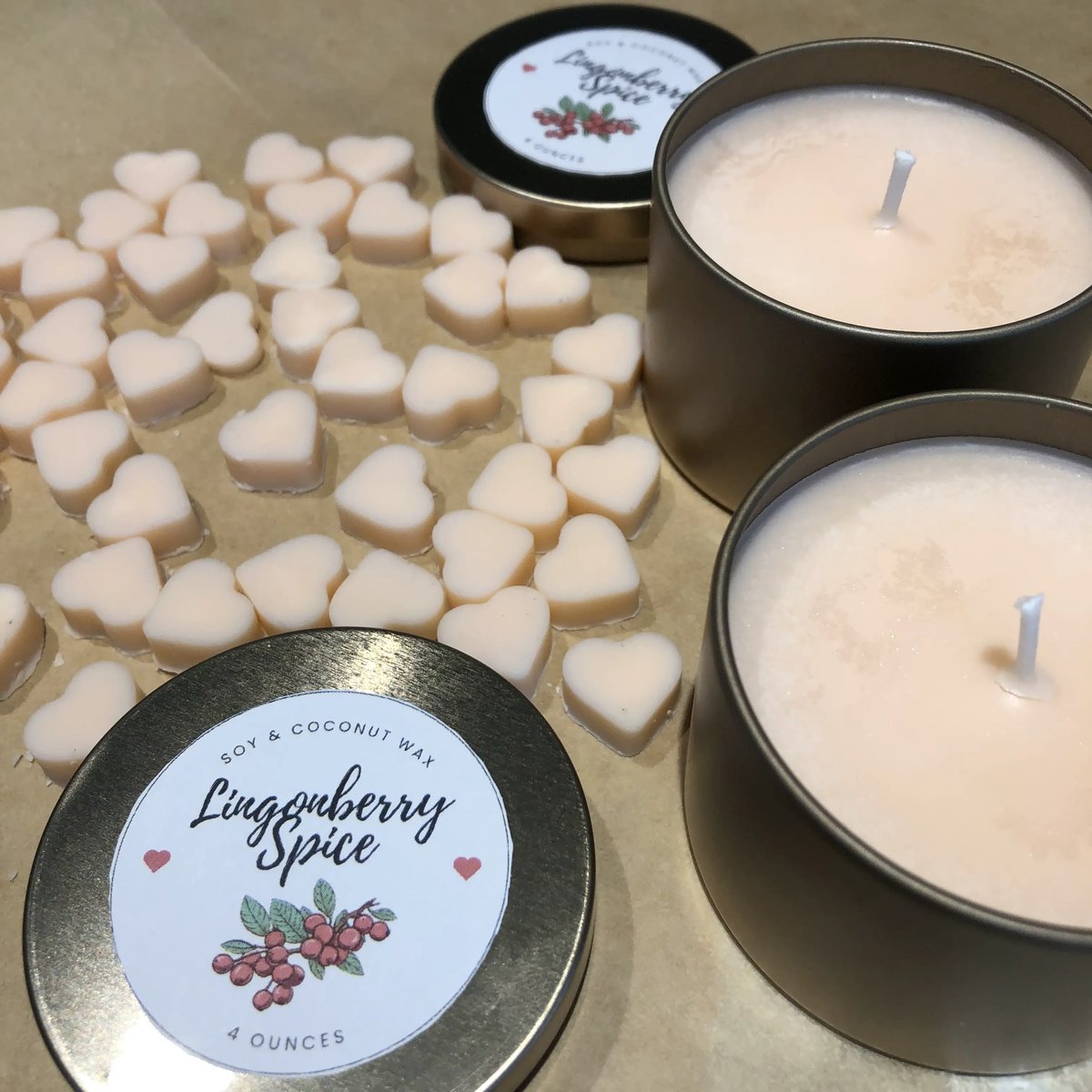 Lingonberry Spice Coconut Soy Candles